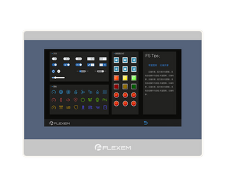 Flexem FE9070WE 7” 16:9 TFT LCD Resistive Touchscreen HMI