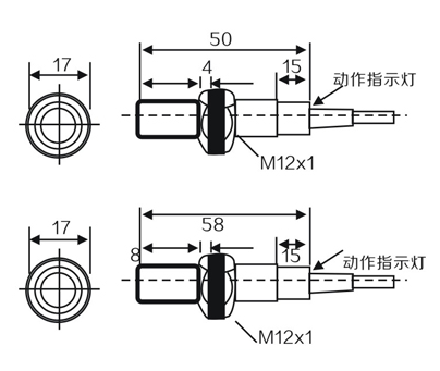 M12 Inductive proximity switch