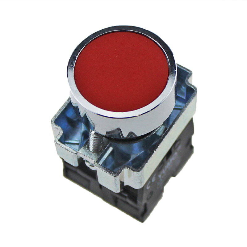LAY5-BA45 Red Metal Switch NO+NC Industrial Momentary Spring Return Push Button
