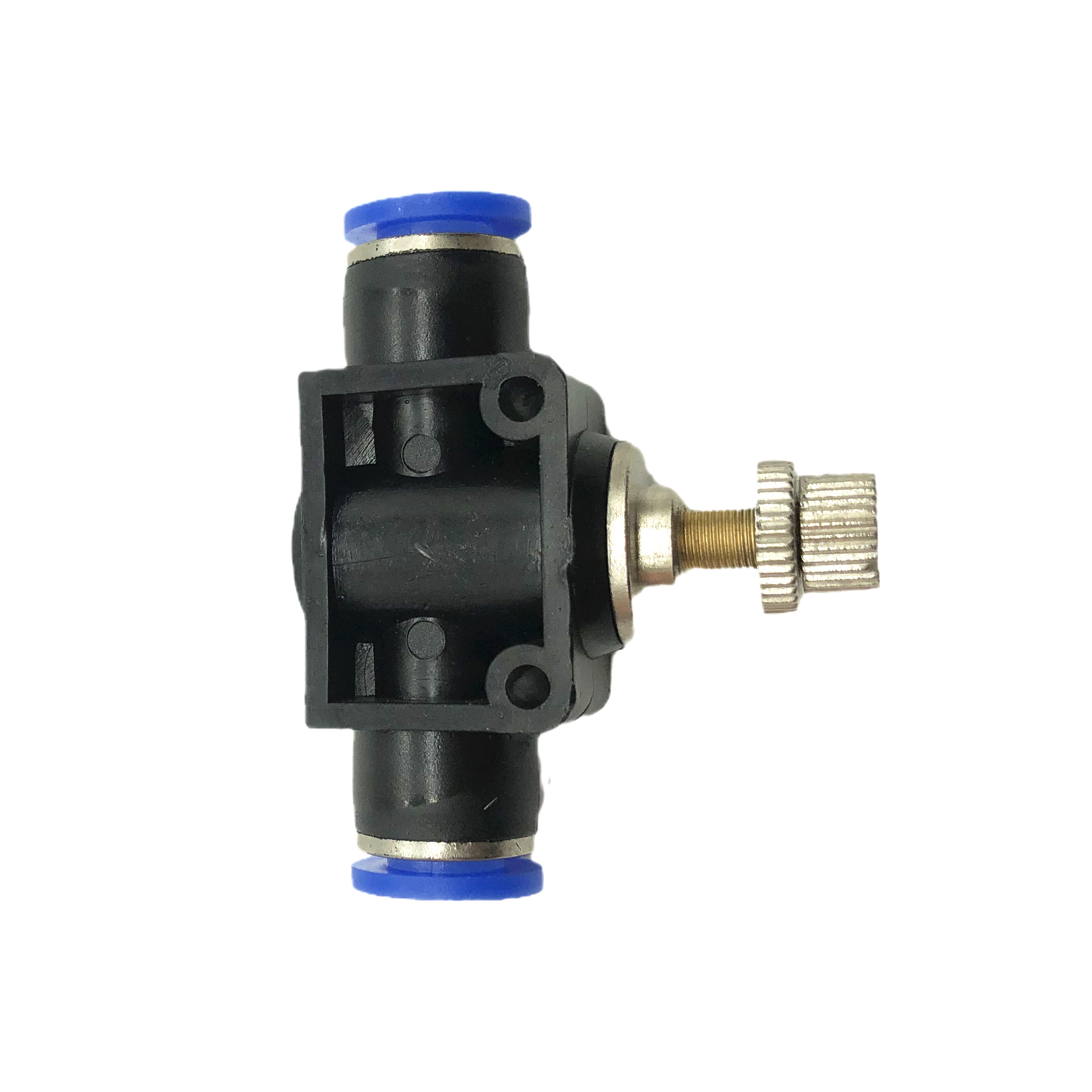 YUMO Pneumatic Gas Pipe Quick Insertion Quick Connector Pipeline Throttle Valve SA-8 Flow Adjustable Regulating Valve
