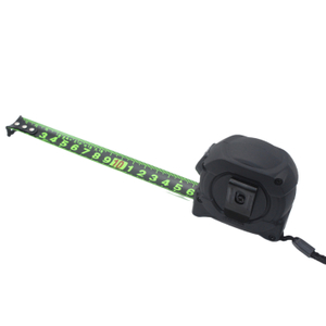 Self-locking Fluorescent High-precision Black Steel Tape Ruler Thickened Cut-resistant Wear-resistant Measuring Tools