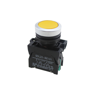 Switch Push Button 22mm Yellow NO FRESH XDL22-CA51 For Industrial Automation Control