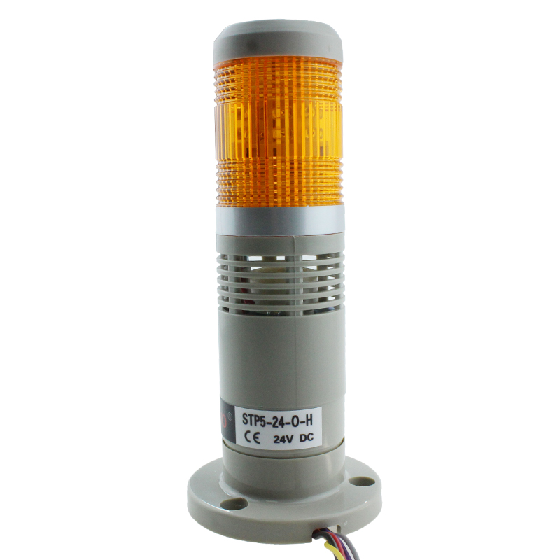 STP5-24-O-H 1 Layer Orange LED Warning Light DC 24v Tower Light Buzzer