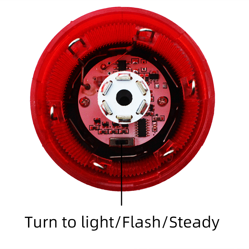 STP7-3-F 24VDC Folded Type 3 Layers Steady Light Flash Light Warning Light Warning lamp without Buzzer
