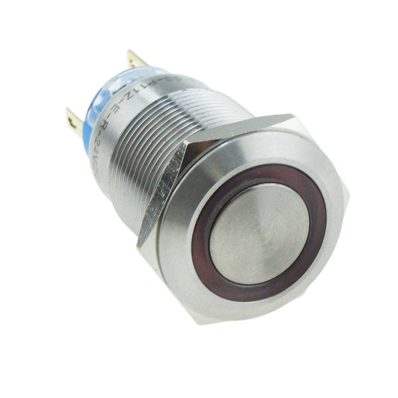 19mm Waterproof Stainless Steel Metal Push Button Switch