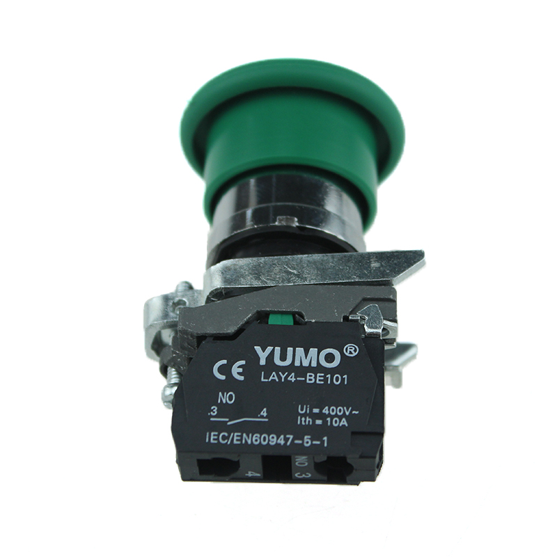 660V 10A Emergency Stop Button - Red Mushroom Head, DPST NO/NC Switch