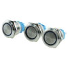 ABS22 IP67 22mm Stainless Steel Maintain Waterproof Ring Led Illuminated Metal Push Button Switch