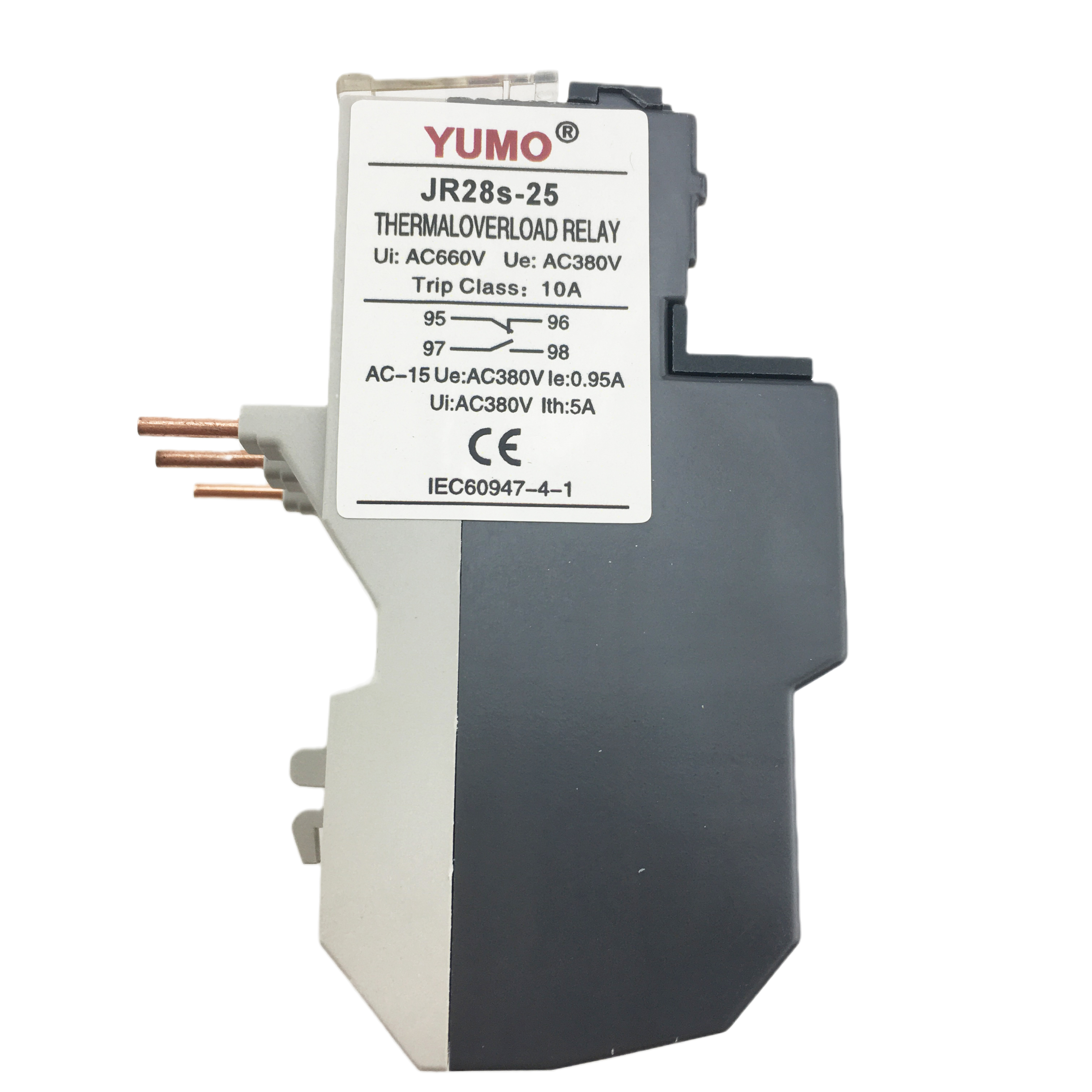 YUMO JR28s-25 Relay Socket Refrigerant Thermal Overload Relay Miniature Relay