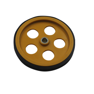 perimeter 300mm (shaft diament 8mm) A set of two wheels color yellow encoder wheel