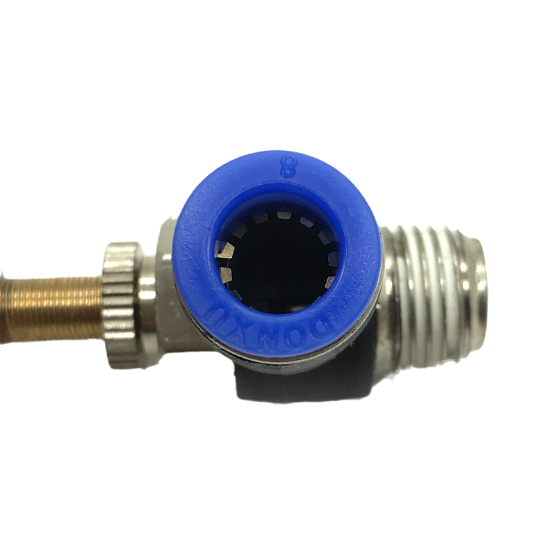 YUMO Air Pipe Joint, Cylinder Speed Control Valve SL8-02, Adjustable Regulating Valve