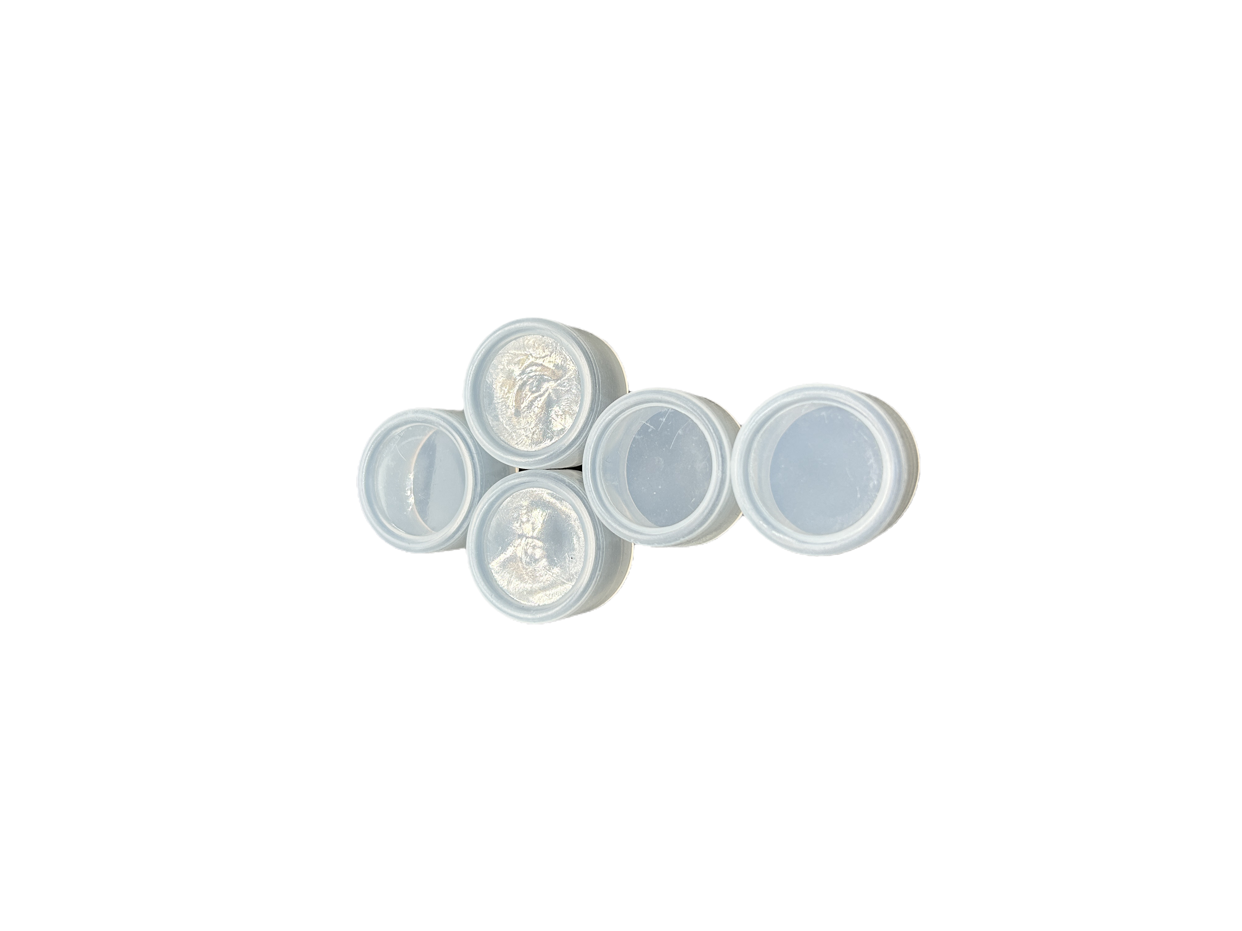Circular silicone sleeve 22mm button waterproof cap, dustproof switch protective cover, transparent white sealing leather ring