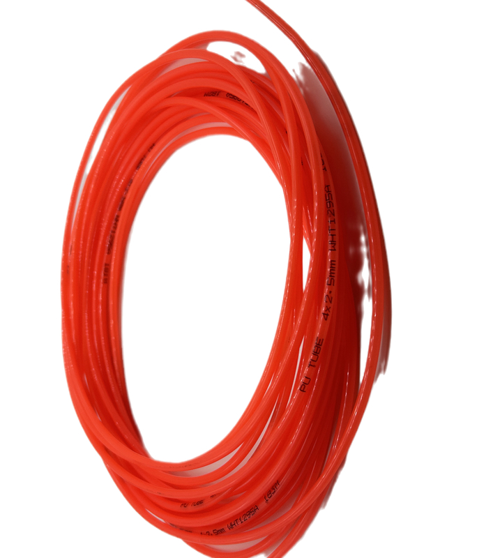  Polyurethane Tube Hose Pipe Pneumatic Pipe PU Hose Pu air hose 4 * 2.5 Orange 10 meters