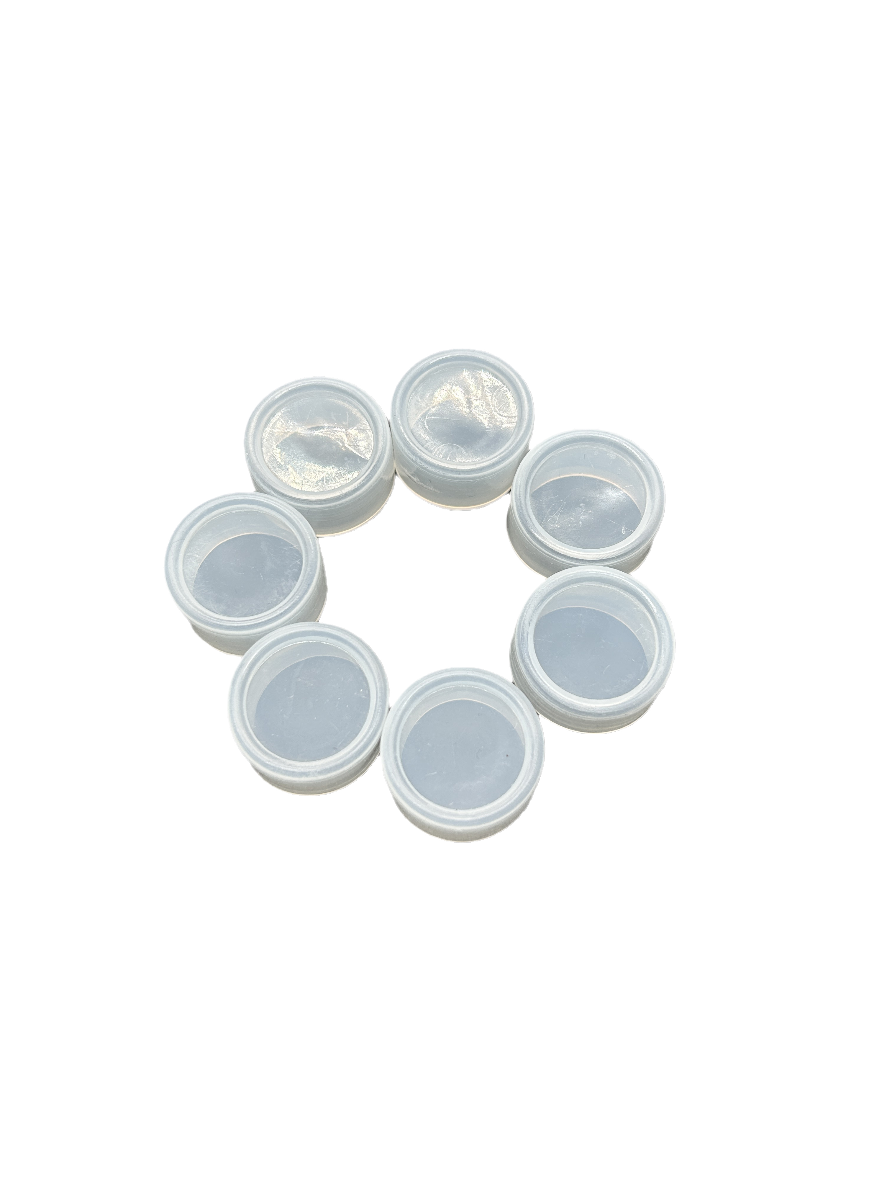 Circular silicone sleeve 22mm button waterproof cap, dustproof switch protective cover, transparent white sealing leather ring