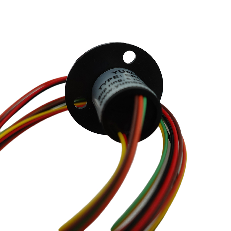 250rpm Conductive 6 Wire Capsule Slip Ring SR012A-6 Miniature Slip Ring 6 wires Electrical Motor with 6 wire Contact Materials