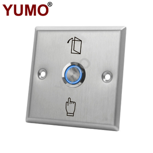 86 Type Stainless Steel Self Reset with Lamp DC12V Access Control Switch Exit Button