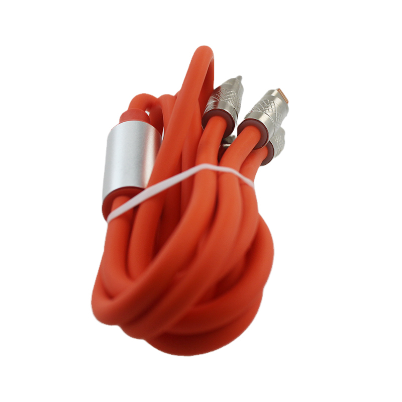 1.2M 120W Mobile Phone Super Fast Charging Digital Data Cable with Bold Liquid Three in One Soft Rubber Charging Cable 