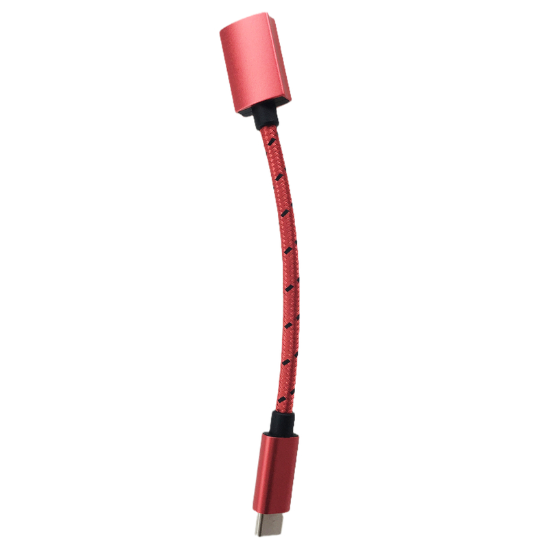 OTG Conversion Cable Type-C Data Cable Braided Cable 3.1TYPE C Rotating USB Female Extension Cable OTG Data Cable