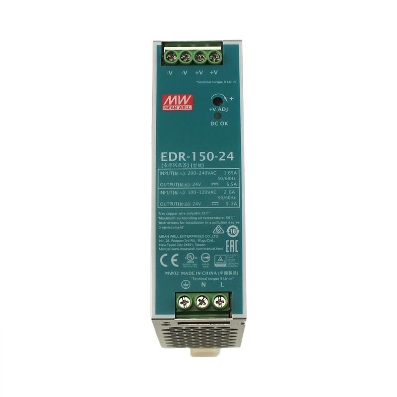 EDR-150-24 Meanwell 150W Single Output Industrial DIN RAIL Switching Power Supply
