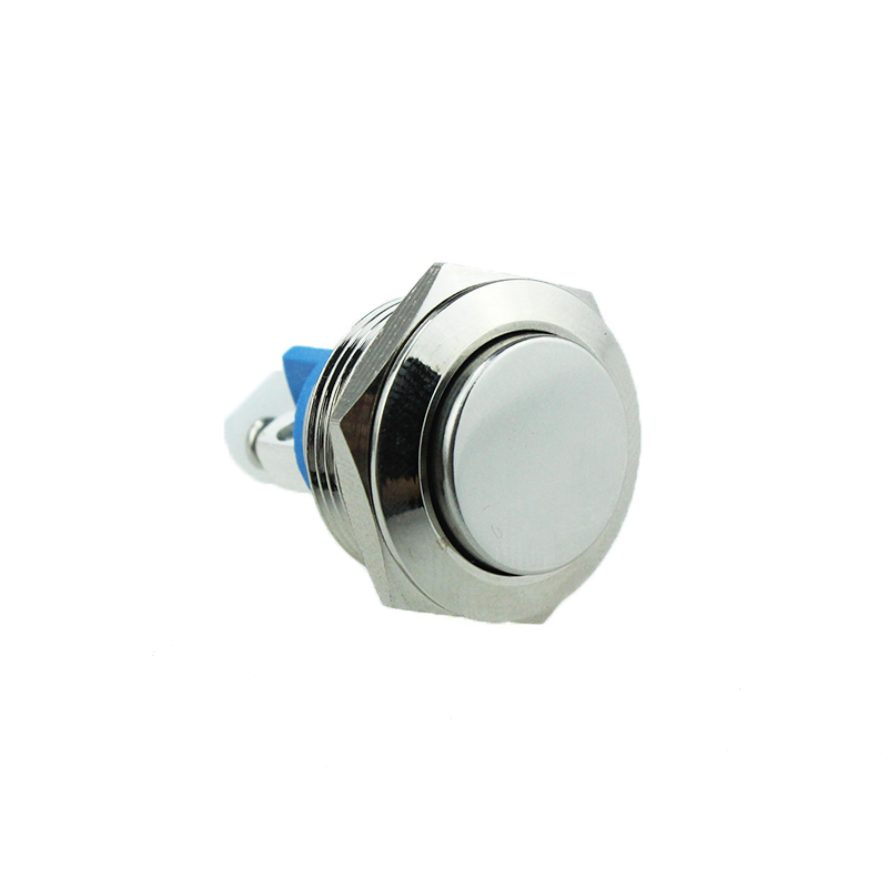 19MM Dome Button 2Pin Screw Terminal Momentary Waterproof Metal Button Switch