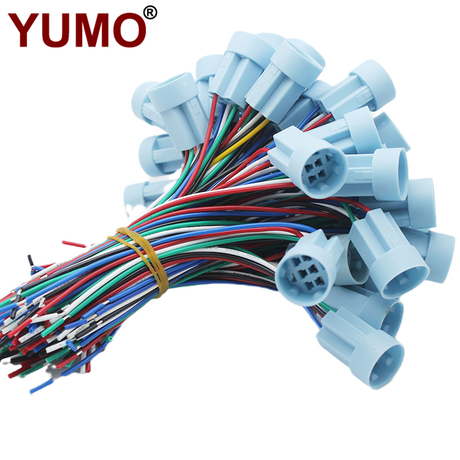 YUMO P-19-2 Socket Plastic Socket for 19mm metal push button switch ...