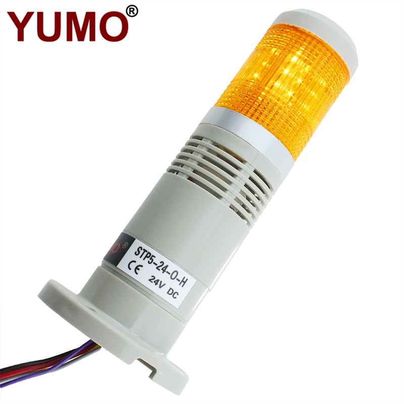 STP5-24-O-H 1 Layer Orange LED Warning Light DC 24v Tower Light Buzzer