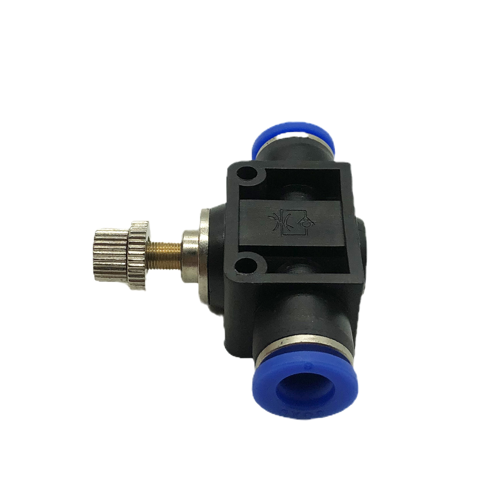 YUMO Pneumatic Gas Pipe Quick Insertion Quick Connector Pipeline Throttle Valve SA-8 Flow Adjustable Regulating Valve