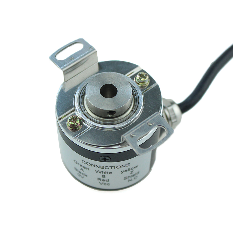 Hot Sale 38mm Square Flange Hollow Shaft Incremental Rotary Encoder