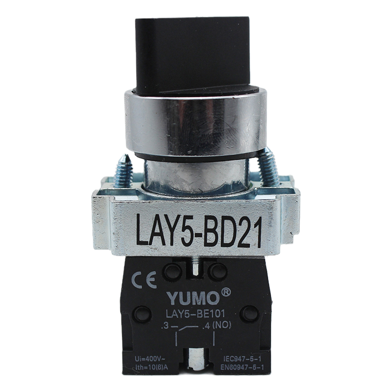 YUMO LAY5-BD21 2 position selector switch lay5 selector push button