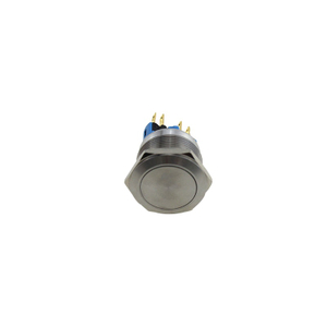 YUMO ABS22S-P11 22mm Maintained Type Metal Push Button Switch with LED lamp