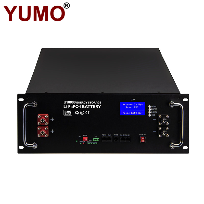 YUMO SBS-100AH Lithium Energy Storage Battery 100ah 48v Lifepo4 Battery Solar Battery 4.8kwh with digital display