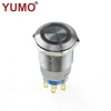 hot sale momentary copper panel 19mm LED metal push button switch