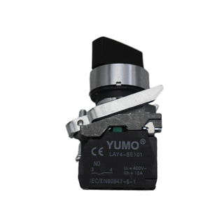 YUMO LAY4-BD21 Electrical Standard Handle 3 Position Selector Rotary Pushbutton Switch