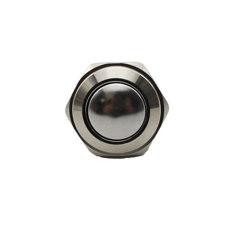 YUMO JS16B-10N 16mm metal push button domed momentary push button plated brass with screw terminals