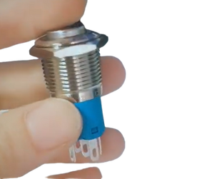 16mm High flat Stainless Steel Momentary Metal Push Button Switch with lamp