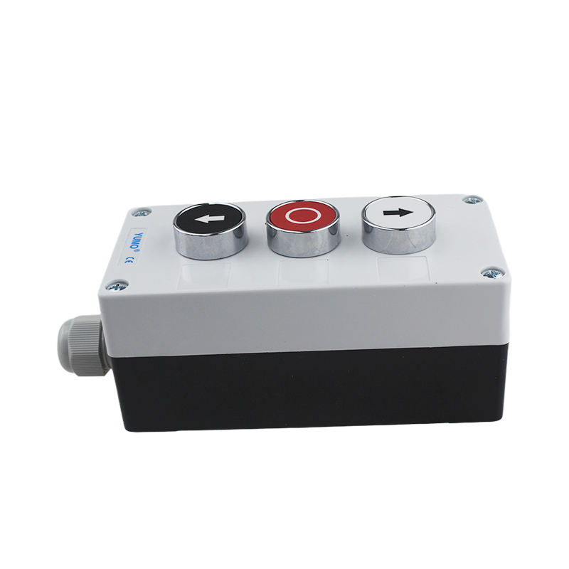 YUMO LAY5-BP324 Switch Push Button Control Box 3 Spring Return Push Button