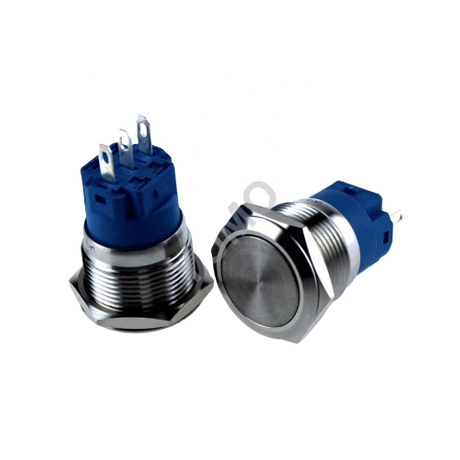 YUMO 19mm momentary stainless steel metal push button LA19-AJS11S ...