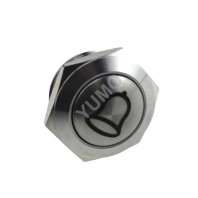 19mm ball Head IP67 doorbell Metal Push Button switch