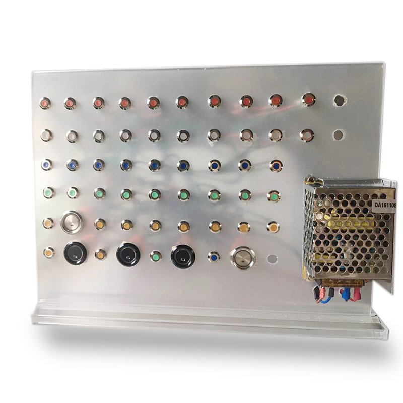 8mm Indictor display panel with Multicolor Metal Push Button Switches