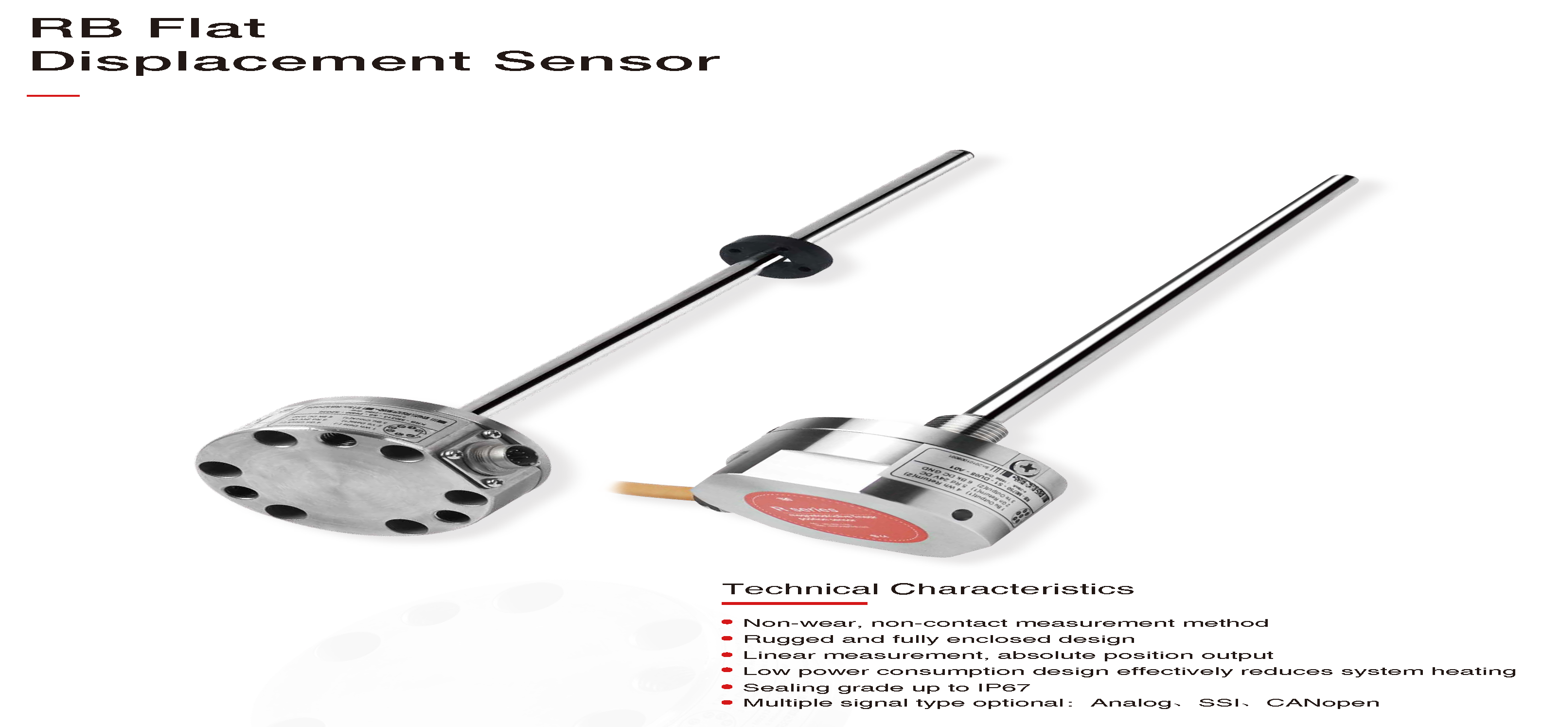 YUMO RB Analog Output Split Displacement Sensor