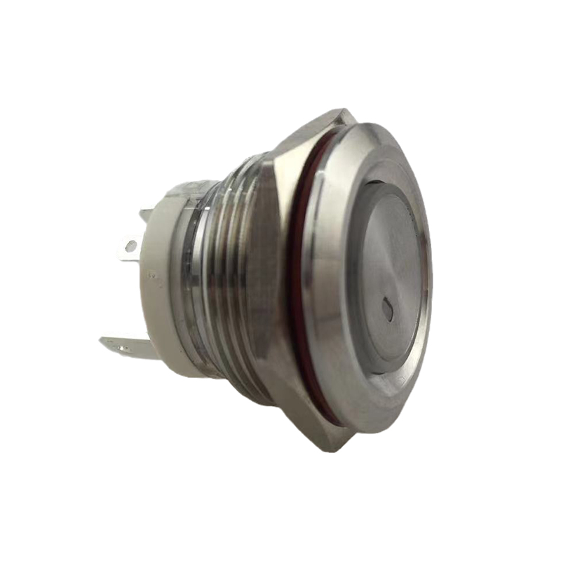 22mm MAX Current 16A Metal Push Button Switch Waterproof IP65 Momentary 24V with RED LED Light