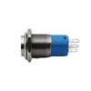 YUMO LA16JSC11S 16mm momentary push button stainless steel push switch pin terminal concave switch