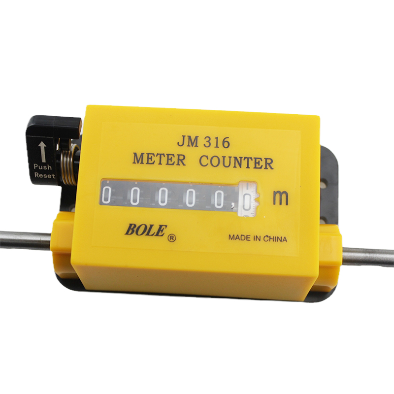 Meter Counter JM 316 Clockwise/Anti Clockwise mechanical meter counter with wheel