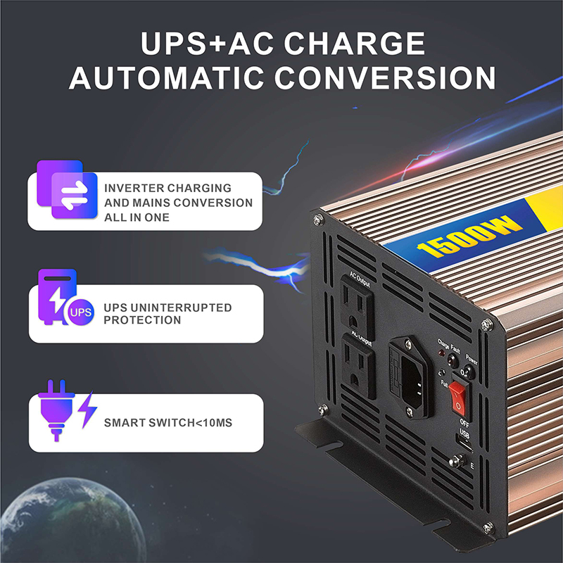 YUMO SGPC-500w Charging with UPS (charging current :12V/10A 24V/5A) Pure sine wave power inverter (optional accessory)