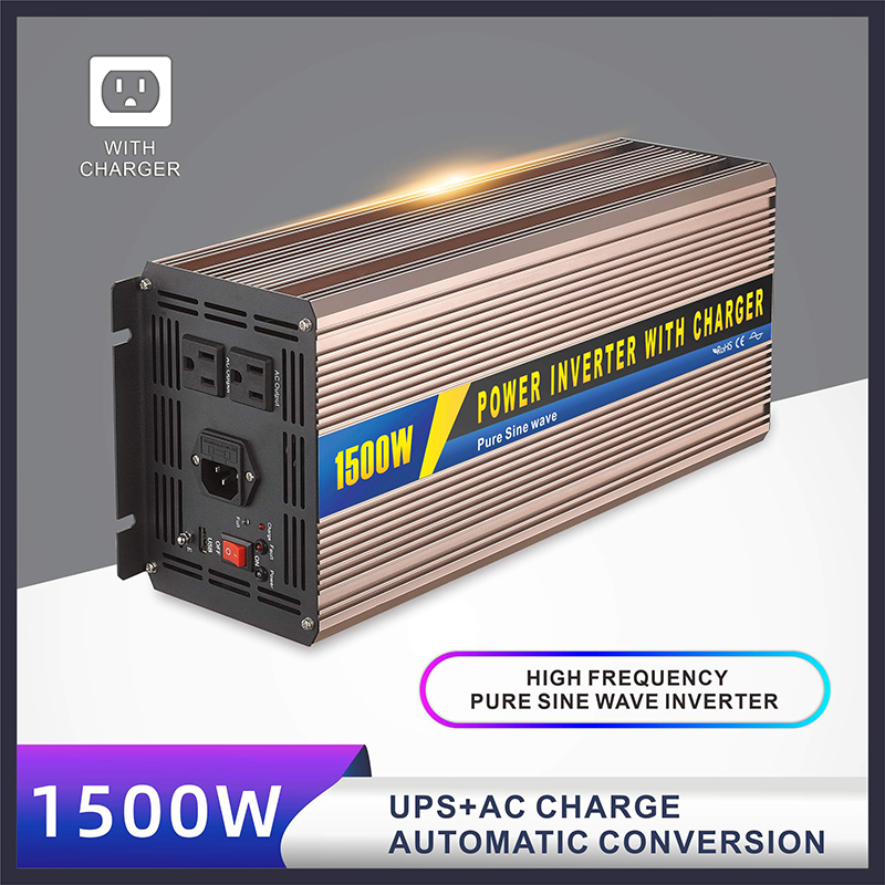 YUMO SGPC 1500W Pure Sine Wave Inverter With UPS Inverter 12V 220V Solar Inverter Battery Charger High Frequency