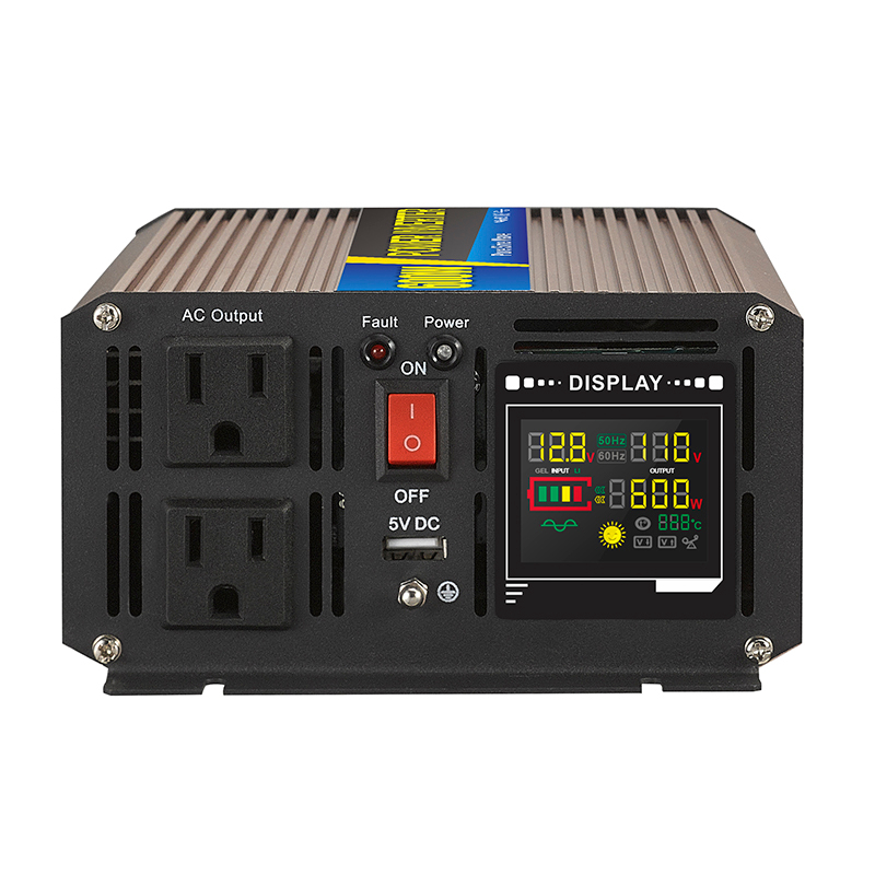 YUMO Pure Sine Wave Inverter SGPE 600w 12/24/48VDC New energy system (Color display and remote control is optional)