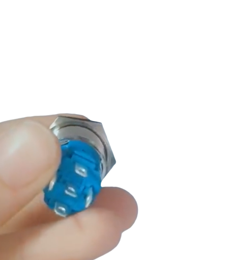 16mm High flat Stainless Steel Momentary Metal Push Button Switch with lamp