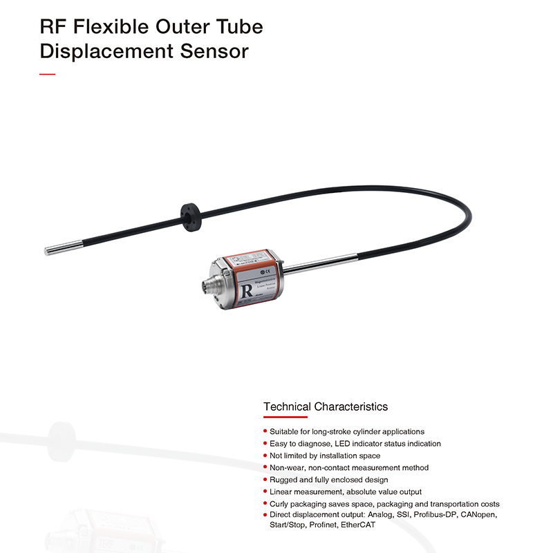 YUMO RF Flexible Outer Tube Displacement Sensor SSI Output