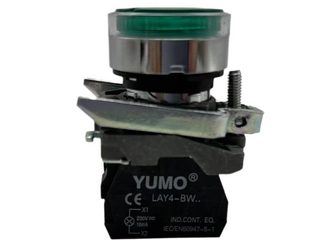 LAY4-BW3361 Push Button Green 