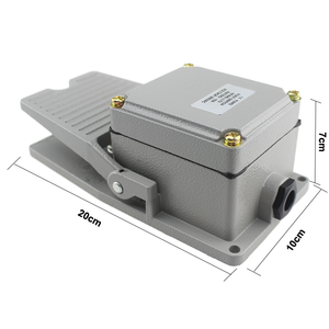 YUMO LT3 Pedal Switch Foot Switch with Bottom Grey Top Grey 15A 250VAC