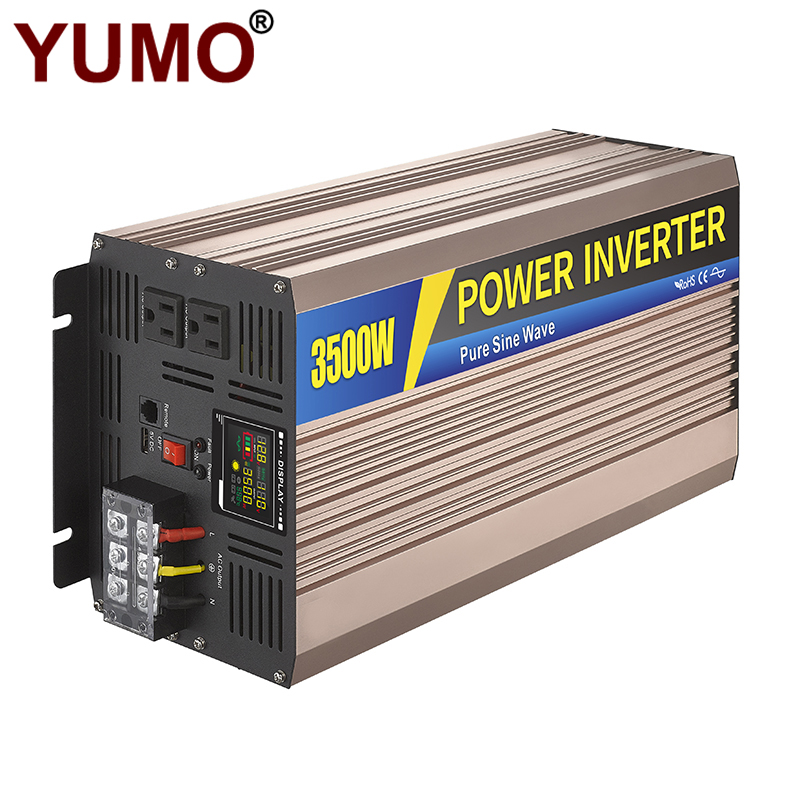 YUMO Pure Sine Wave Inverter SGPE3500w 12/24/48VDC (Color Display And Remote Control Is Optional)